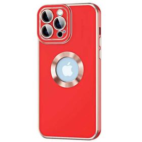 Vendas iPhone 14 Pro Max Uyumlu Kongo Serisi Parlak Renkli Logo Gösteren Silikon Kılıf