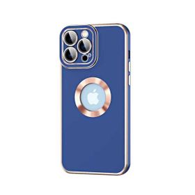 Vendas iPhone 14 Pro Max Uyumlu Kongo Serisi Parlak Renkli Logo Gösteren Silikon Kılıf