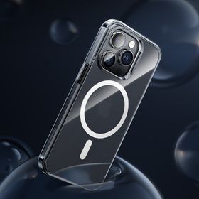 Vendas İphone 14 Pro Max Uyumlu Magnetik Crystal Wireless Şarj Destekli Magic Fit Silikon Kılıf