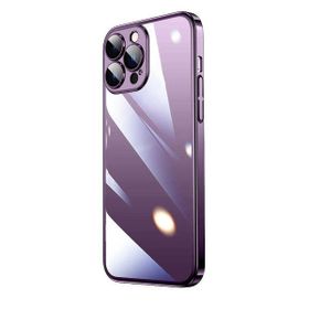 Vendas iPhone 14 Pro Max Uyumlu Pilas Serisi Elektroplated Sert PC Renkli Çerçeveli Silikon Kılıf