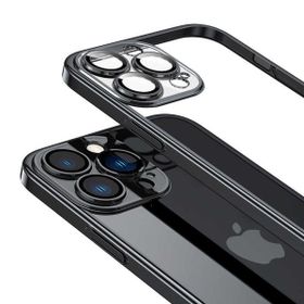 Vendas iPhone 14 Pro Max Uyumlu Pilas Serisi Elektroplated Sert PC Renkli Çerçeveli Silikon Kılıf