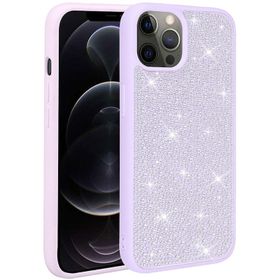 Vendas iPhone 14 Pro Max Uyumlu Ston Serisi Parlak Taşlı Fashion Tasarımlı Silikon Kılıf
