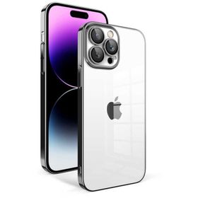 Vendas iPhone 14 Pro Max Uyumlu Veve Serisi Parlak Renkli Kenarlı Elektroplated Magic Silikon Kılıf
