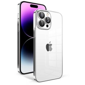 Vendas iPhone 14 Pro Max Uyumlu Veve Serisi Parlak Renkli Kenarlı Elektroplated Magic Silikon Kılıf