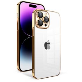 Vendas iPhone 14 Pro Max Uyumlu Veve Serisi Parlak Renkli Kenarlı Elektroplated Magic Silikon Kılıf