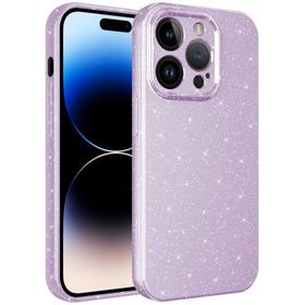 Vendas iPhone 14 Pro Uyumlu Koton Serisi Kamera Korumalı Simli Lüks Silikon Kılıf