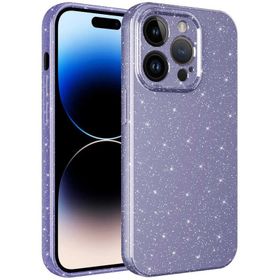 Vendas iPhone 14 Pro Uyumlu Koton Serisi Kamera Korumalı Simli Lüks Silikon Kılıf