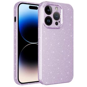 Vendas iPhone 14 Pro Uyumlu Koton Serisi Kamera Korumalı Simli Lüks Silikon Kılıf