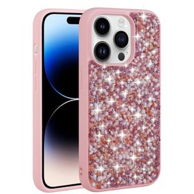 Vendas iPhone 14 Pro Uyumlu Linea Serisi Parlak Taşlı Tasarımlı Magic Fashion Kılıf