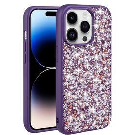 Vendas iPhone 14 Pro Uyumlu Linea Serisi Parlak Taşlı Tasarımlı Magic Fashion Kılıf