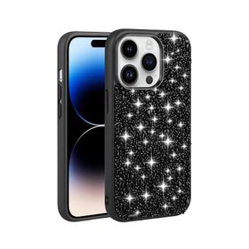 Vendas iPhone 14 Pro Uyumlu Linea Serisi Parlak Taşlı Tasarımlı Magic Fashion Kılıf