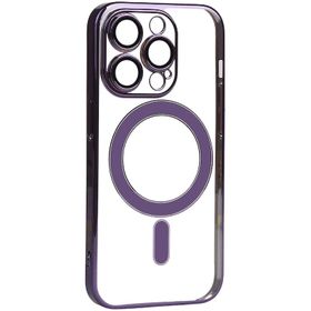Vendas iPhone 14 Pro Uyumlu Porta Serisi Kamera Korumalı Magsafe Özellikli Elektroplated Sert PC Kılıf