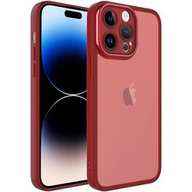 Vendas iPhone 14 Pro Uyumlu Post Serisi Kamera Korumalı Canlı Renkli Transparan Tasarımlı Silikon Kılıf