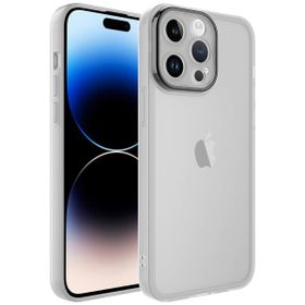 Vendas iPhone 14 Pro Uyumlu Post Serisi Kamera Korumalı Canlı Renkli Transparan Tasarımlı Silikon Kılıf