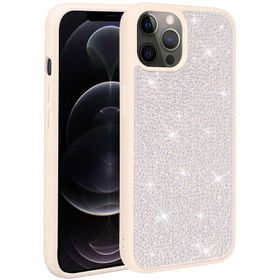 Vendas iPhone 14 Pro Uyumlu Ston Serisi Parlak Taşlı Fashion Tasarımlı Silikon Kılıf