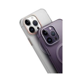 Vendas iPhone 14 Pro Uyumlu Tuval Serisi Magsafe Şarj Özellikli Buzlu Sert PC Kılıf