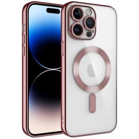 Vendas iPhone 14 Pro Uyumlu Veve Serisi Kamera Korumalı Magsafe Wireless Şarj Özellikli Elektroplated Kılıf