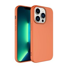 Vendas iPhone 14 Pro Uyumlu W-Lansman Serisi Kamera Korumalı Yumuşak Dokulu Kadife Kaplı Kılıf