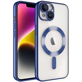 Vendas iPhone 14 Uyumlu Demre Serisi Kamera Korumalı Magsafe Wireless Şarj Özellikli Elektroplated Kılıf