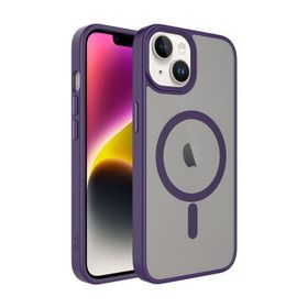 Vendas iPhone 14 Uyumlu Flet Serisi Mat Arka Yüzey Wireless Şarj Destekli Magsafe Kılıf