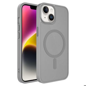 Vendas iPhone 14 Uyumlu Flet Serisi Mat Arka Yüzey Wireless Şarj Destekli Magsafe Kılıf