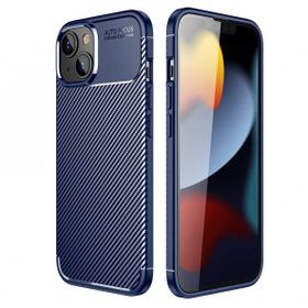 Vendas iPhone 14 Uyumlu Karbon Fiber Tasarımlı Kamera Çıkıntılı Darbe Dirençli Kılıf