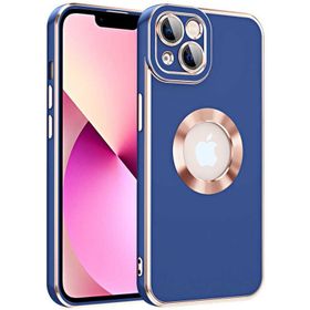 Vendas iPhone 14 Uyumlu Kongo Serisi Parlak Renkli Logo Gösteren Silikon Kılıf