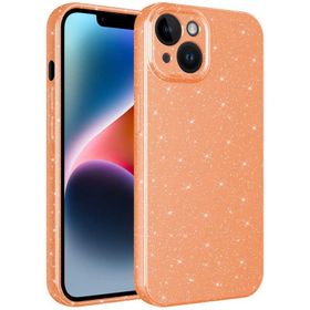 Vendas iPhone 14 Uyumlu Koton Serisi Kamera Korumalı Simli Lüks Silikon Kılıf