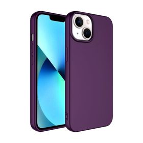 Vendas iPhone 14 Uyumlu Lansman Serisi Yumuşak Dokulu Kadife Yüzeyli Silikon Kılıf