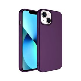 Vendas iPhone 14 Uyumlu Lansman Serisi Yumuşak Dokulu Kadife Yüzeyli Silikon Kılıf