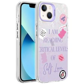 Vendas iPhone 14 Uyumlu Marbello Serisi Mermer Desenli Parlak Yüzeyli Dizayn Kılıf
