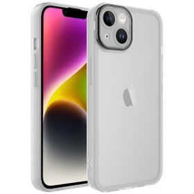 Vendas iPhone 14 Uyumlu Post Serisi Kamera Korumalı Canlı Renkli Transparan Tasarımlı Silikon Kılıf
