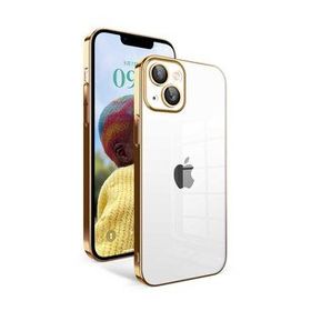 Vendas iPhone 14 Uyumlu Veve Serisi Parlak Renkli Kenarlı Elektroplated Magic Silikon Kılıf