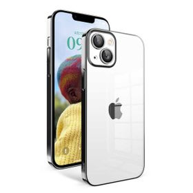 Vendas iPhone 14 Uyumlu Veve Serisi Parlak Renkli Kenarlı Elektroplated Magic Silikon Kılıf