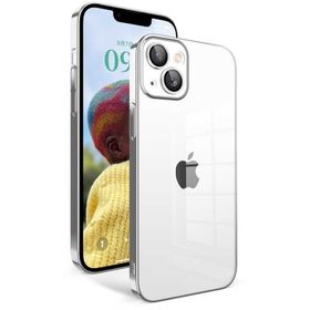 Vendas iPhone 14 Uyumlu Veve Serisi Parlak Renkli Kenarlı Elektroplated Magic Silikon Kılıf