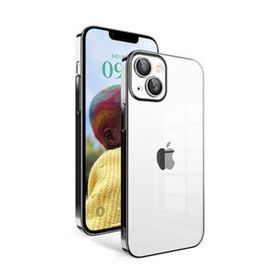 Vendas iPhone 14 Uyumlu Veve Serisi Parlak Renkli Kenarlı Elektroplated Magic Silikon Kılıf