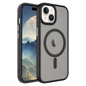 Vendas iPhone 15 Plus Uyumlu Flet Serisi Mat Arka Yüzey Wireless Şarj Destekli Magsafe Kılıf