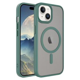 Vendas iPhone 15 Plus Uyumlu Flet Serisi Mat Arka Yüzey Wireless Şarj Destekli Magsafe Kılıf