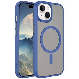 Vendas iPhone 15 Plus Uyumlu Flet Serisi Mat Arka Yüzey Wireless Şarj Destekli Magsafe Kılıf