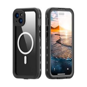 Vendas iPhone 15 Plus Uyumlu Kılıf Sadece Su Altı Kullanıma Uygun Birebir Su Geçirmez Kılıf