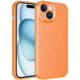 Vendas iPhone 15 Plus Uyumlu Koton Serisi Kamera Korumalı Simli Lüks Silikon Kılıf