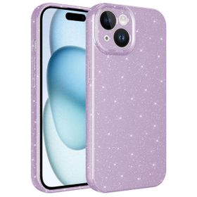 Vendas iPhone 15 Plus Uyumlu Koton Serisi Kamera Korumalı Simli Lüks Silikon Kılıf