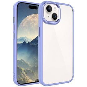 Vendas iPhone 15 Plus Uyumlu Krom Serisi Metal Buton Tasarımlı Renkli Kenarlı Tarz Kılıf