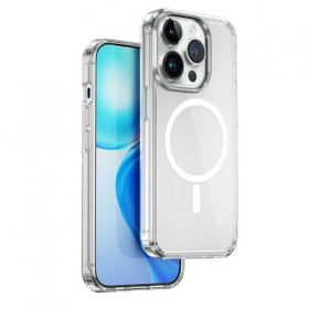 Vendas iPhone 15 Pro Crystal Series Magnetic Charge Support Magic Smooth Cep Telefonu Kılıfı