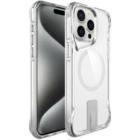 Vendas iPhone 15 Pro Door Serisi Magsafe Şarj Özellikli T-Max Standlı Silikon Cep Telefonu Kılıfı