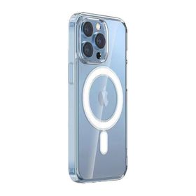 Vendas iPhone 15 Pro Embos Serisi Magsafe Şarj Özellikli Şeffaf Sert Silikon Cep Telefonu Kılıfı
