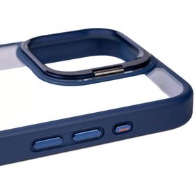 Vendas iPhone 15 Pro Klon Serisi Kamera Lens Korumalı Standlı Sert PC Cep Telefonu Kılıfı