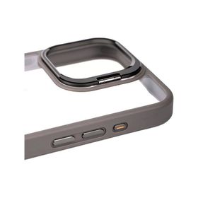 Vendas iPhone 15 Pro Klon Serisi Kamera Lens Korumalı Standlı Sert PC Cep Telefonu Kılıfı