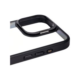 Vendas iPhone 15 Pro Klon Serisi Kamera Lens Korumalı Standlı Sert PC Cep Telefonu Kılıfı