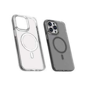 Vendas iPhone 15 Pro Lagent Serisi Sararma Yapmayan Metal Kamera Çıkıntılı Magsafe Destekli Metal Tuş Tasarımlı PC Cep Telefonu Kılıfı